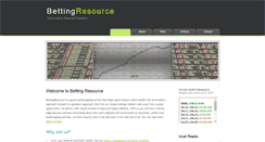 Desktop Screenshot of bettingresource.com